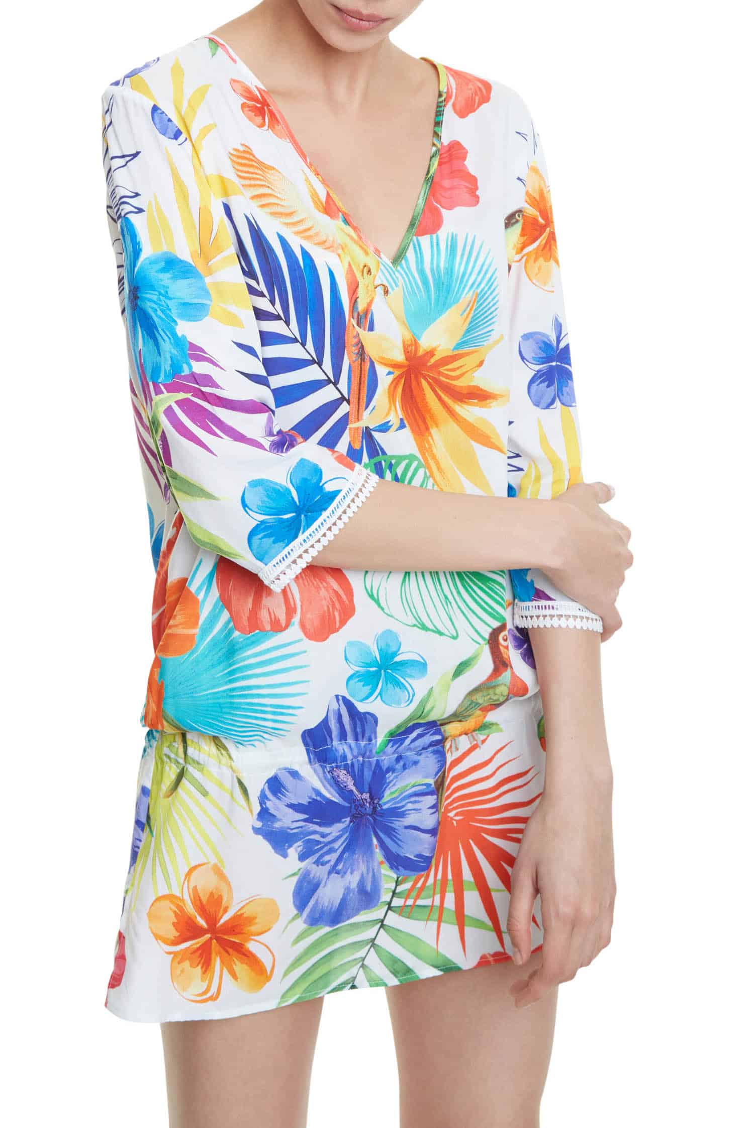 Desigual barevný letní Top Aruba