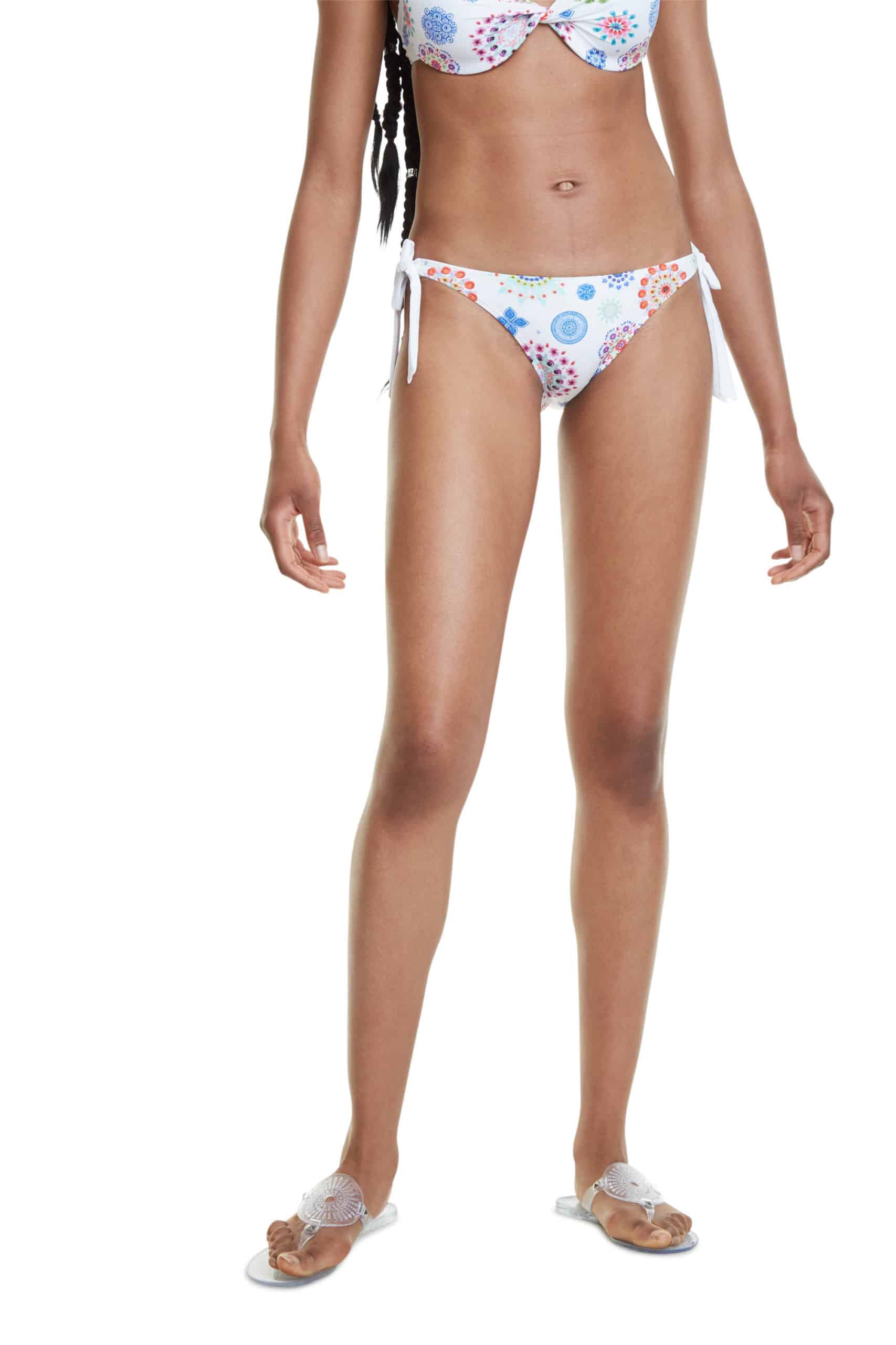 Desigual bílý spodní díl plavek Biki Brasil B