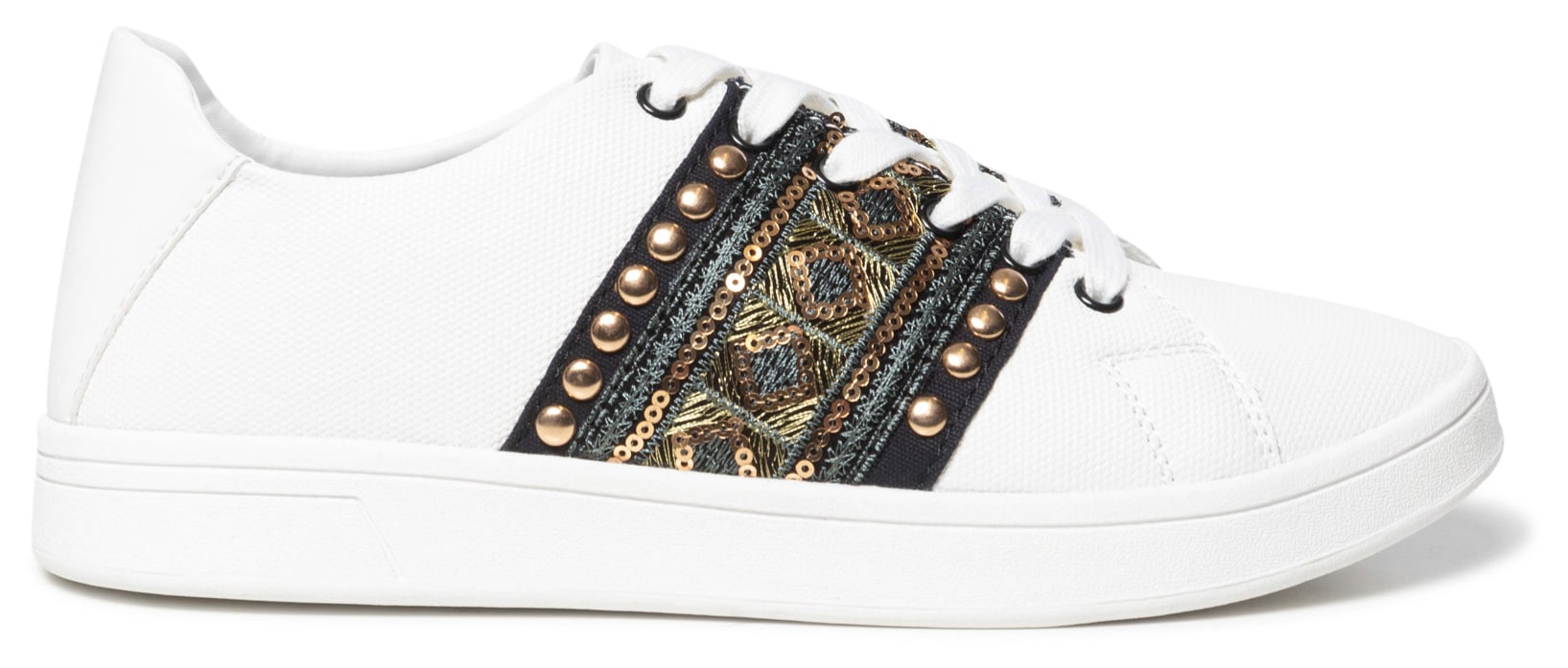 Desigual bílé tenisky Shoes Cosmic Exotic Gold
