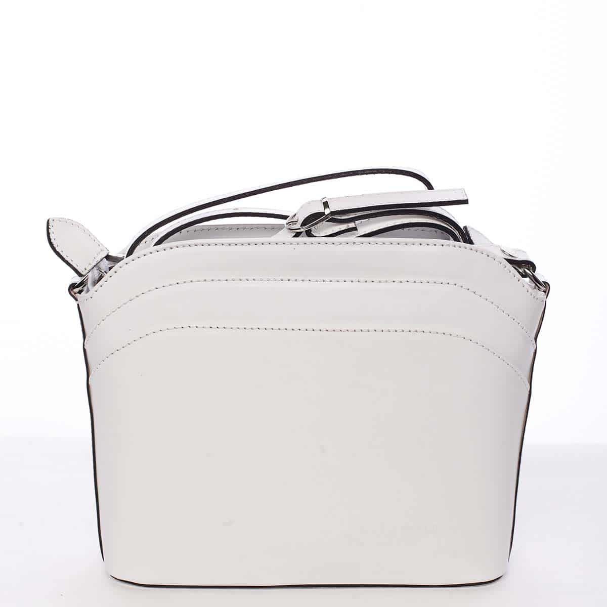 Dámská kožená crossbody kabelka bílá - ItalY Heidi bílá