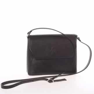 Dámská kožená crossbody kabelka černá - ItalY Marleta černá