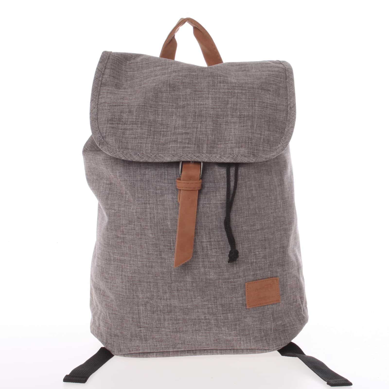 Elegantní látkový šedý batoh - New Rebels Morpheus šedá