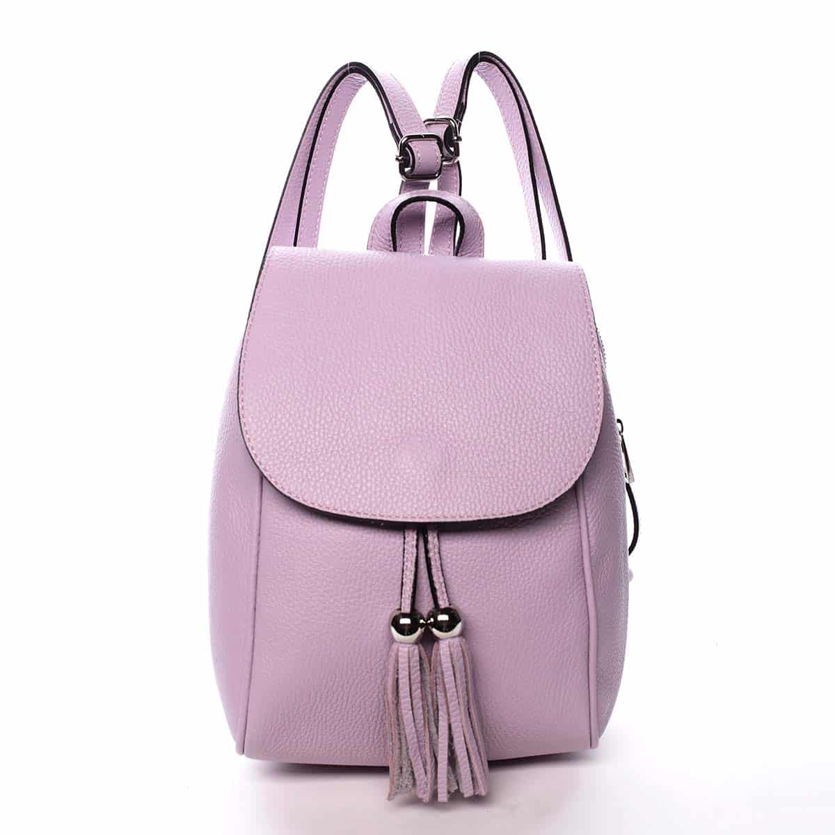 Dámský kožený batůžek fialový - ItalY Joseph fialová