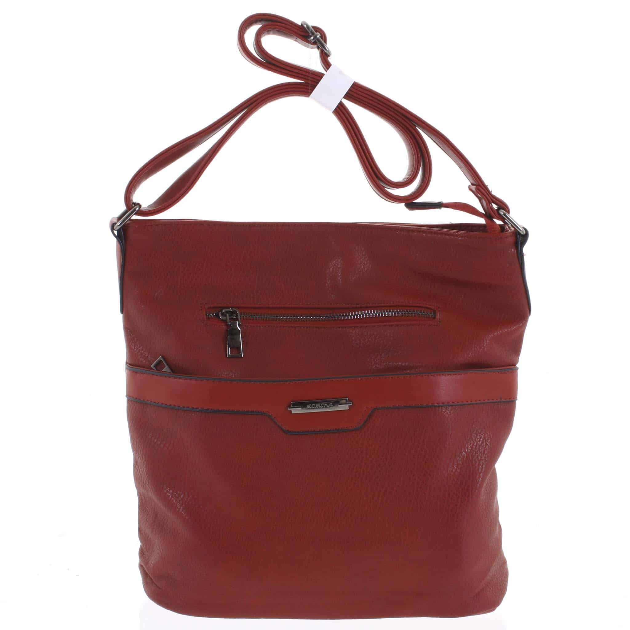 Dámská crossbody kabelka tmavě červená - Romina Elmina červená