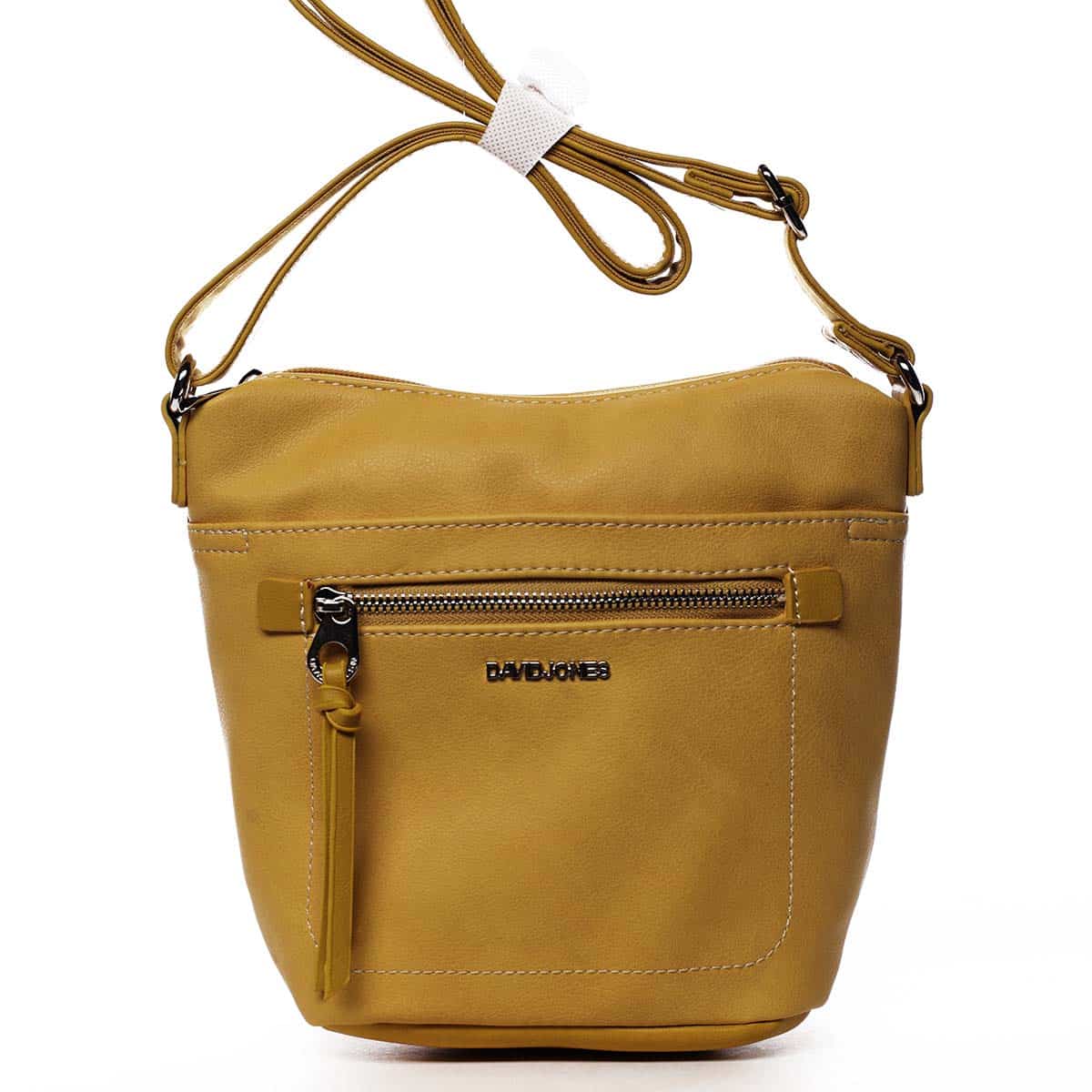 Dámská crossbody kabelka žlutá - David Jones Iayne žlutá