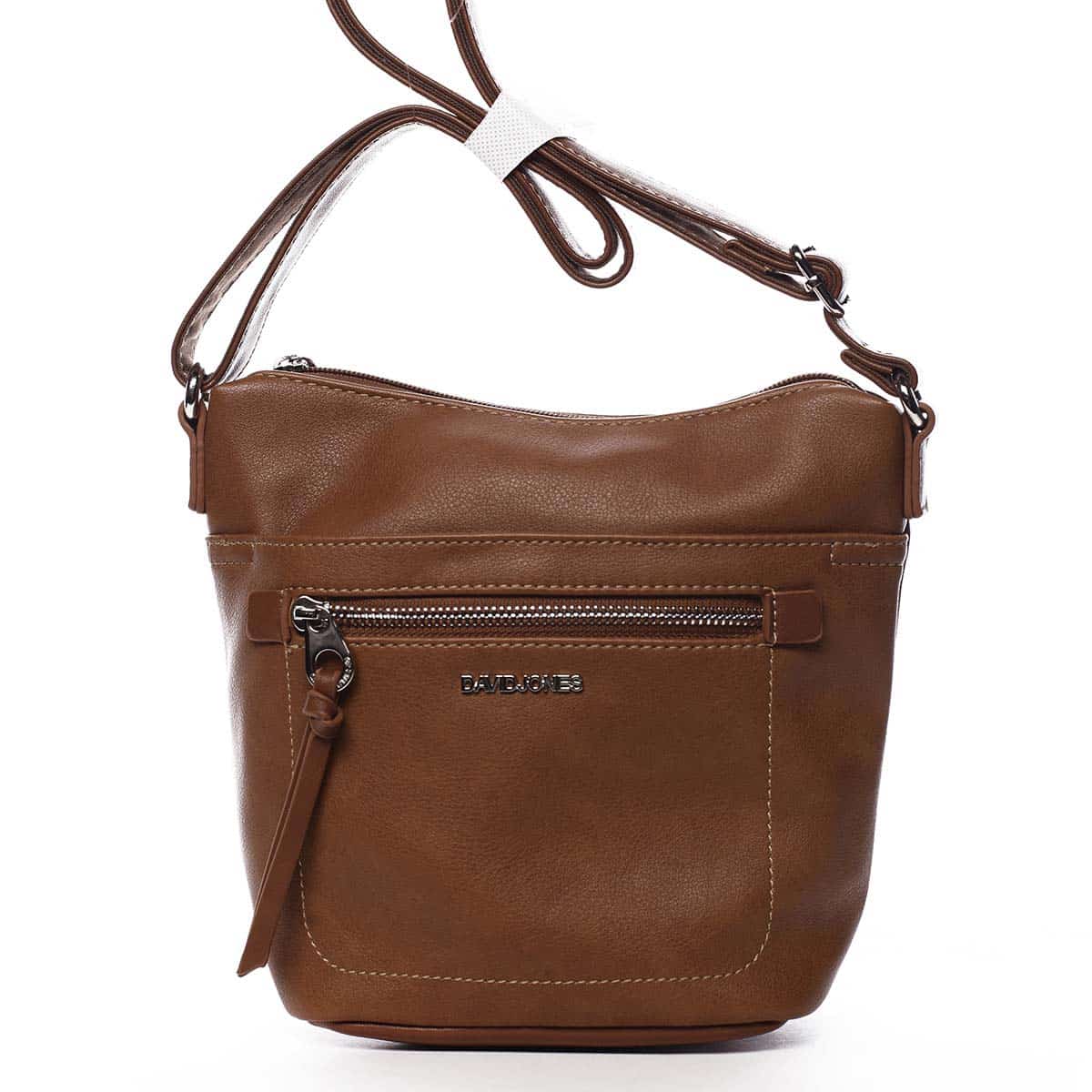 Dámská crossbody kabelka světle hnědá - David Jones Iayne hnědá