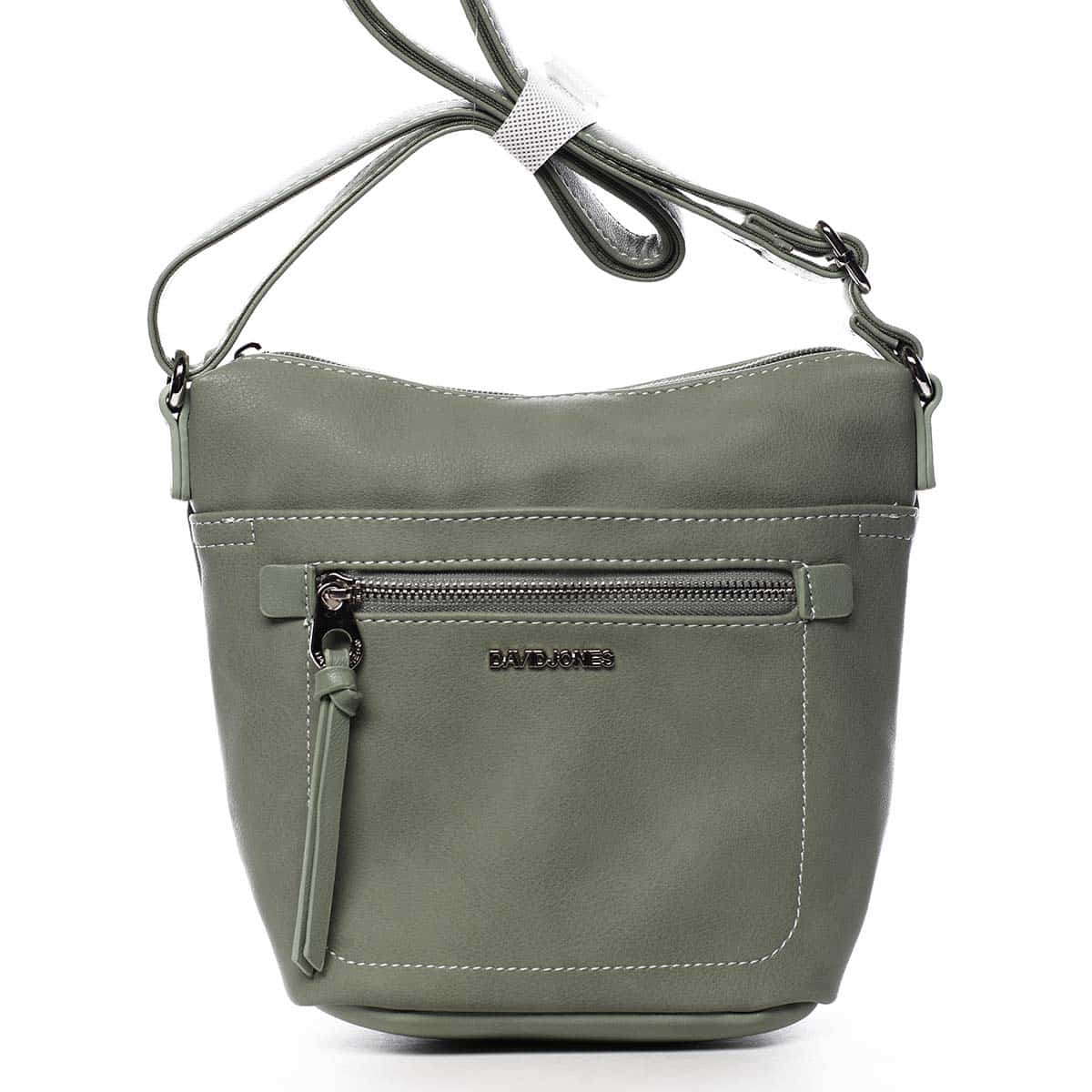 Dámská crossbody kabelka bledě zelená - David Jones Iayne zelená