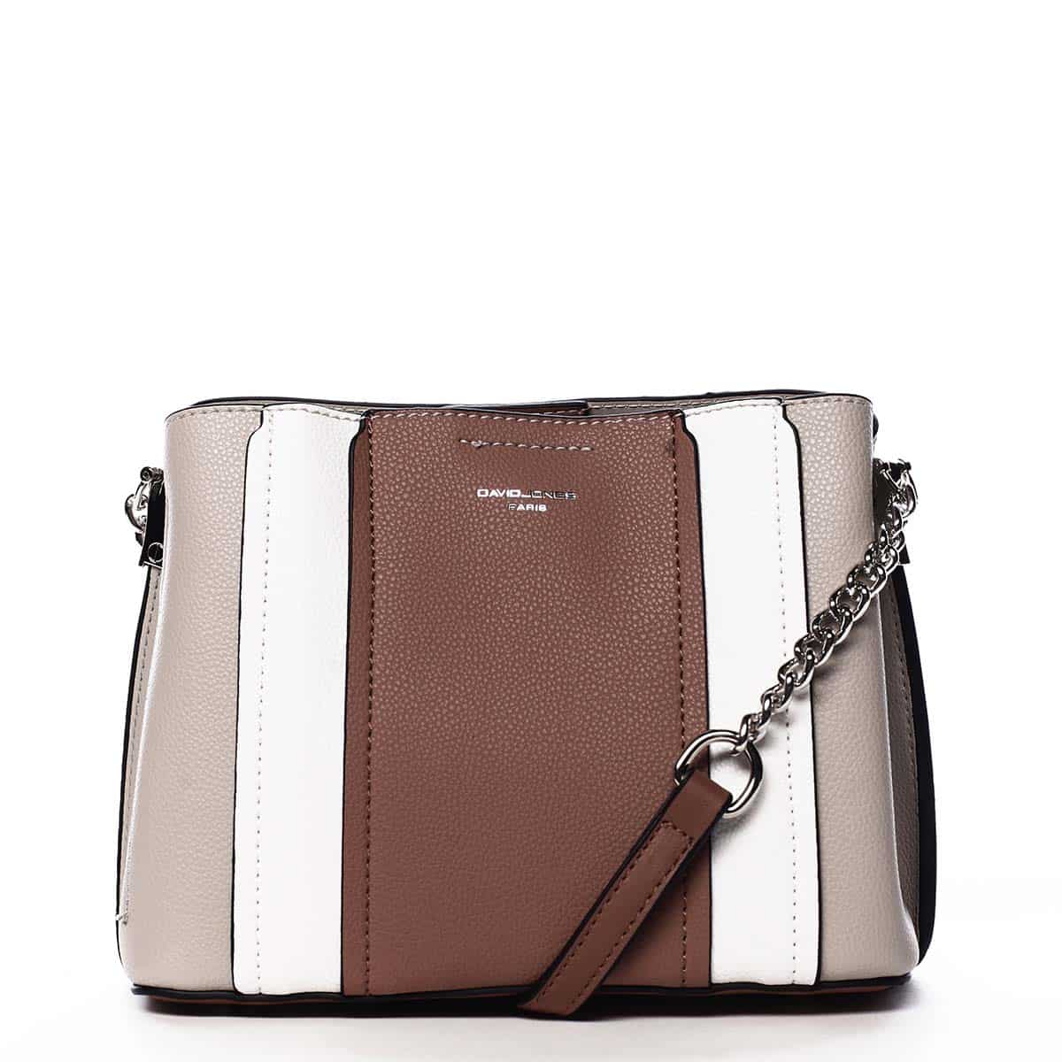 Dámská crossbody kabelka tmavě růžová - David Jones Astra růžová