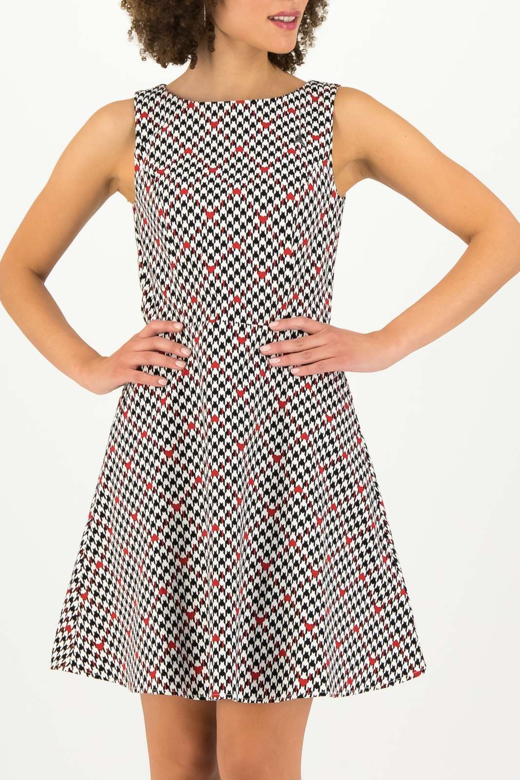 Blutsgeschwister vzorované šaty Etui de La Elodie Robe Classic Chic