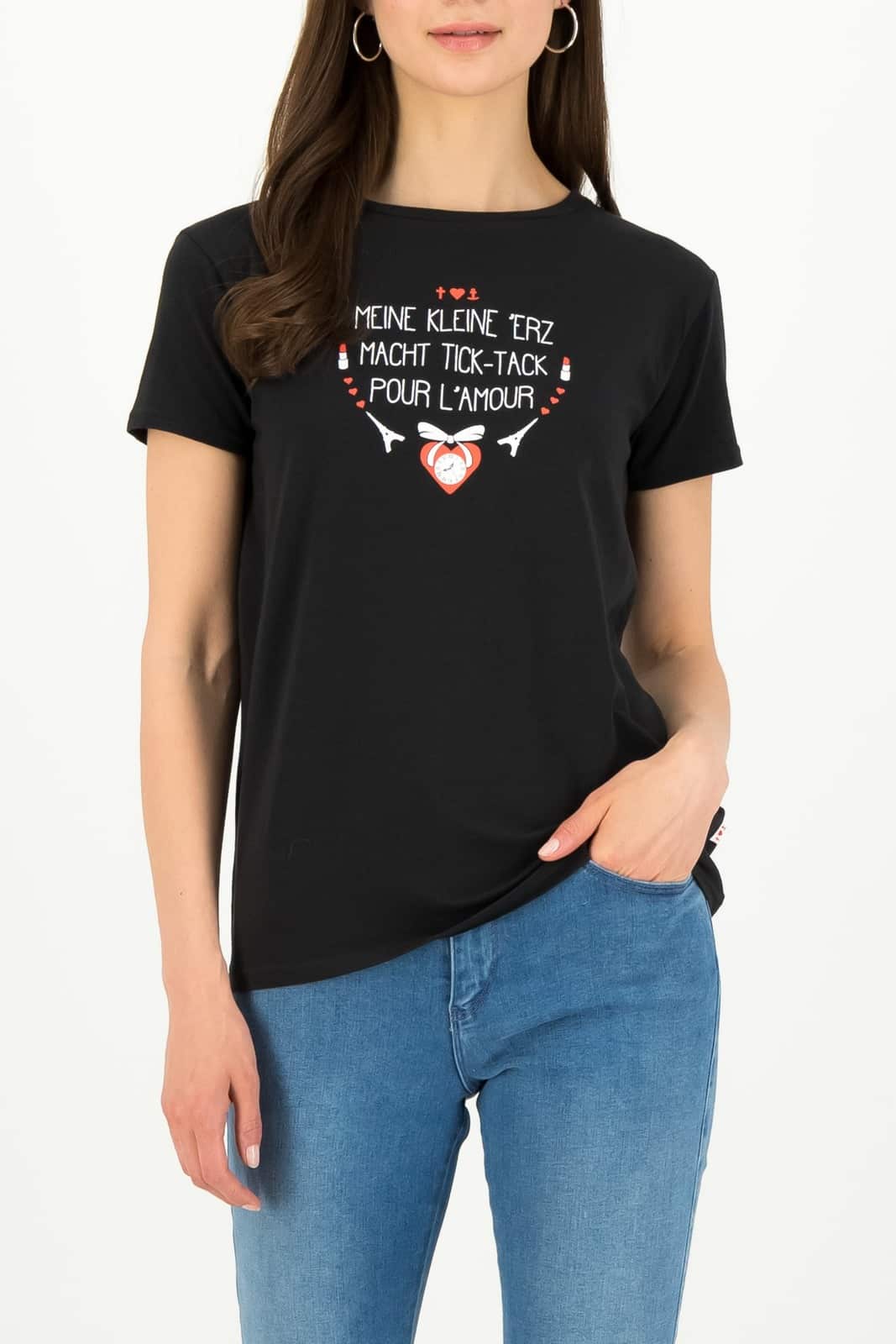 Blutsgeschwister černé tričko Tic Tac Tee Simply Black