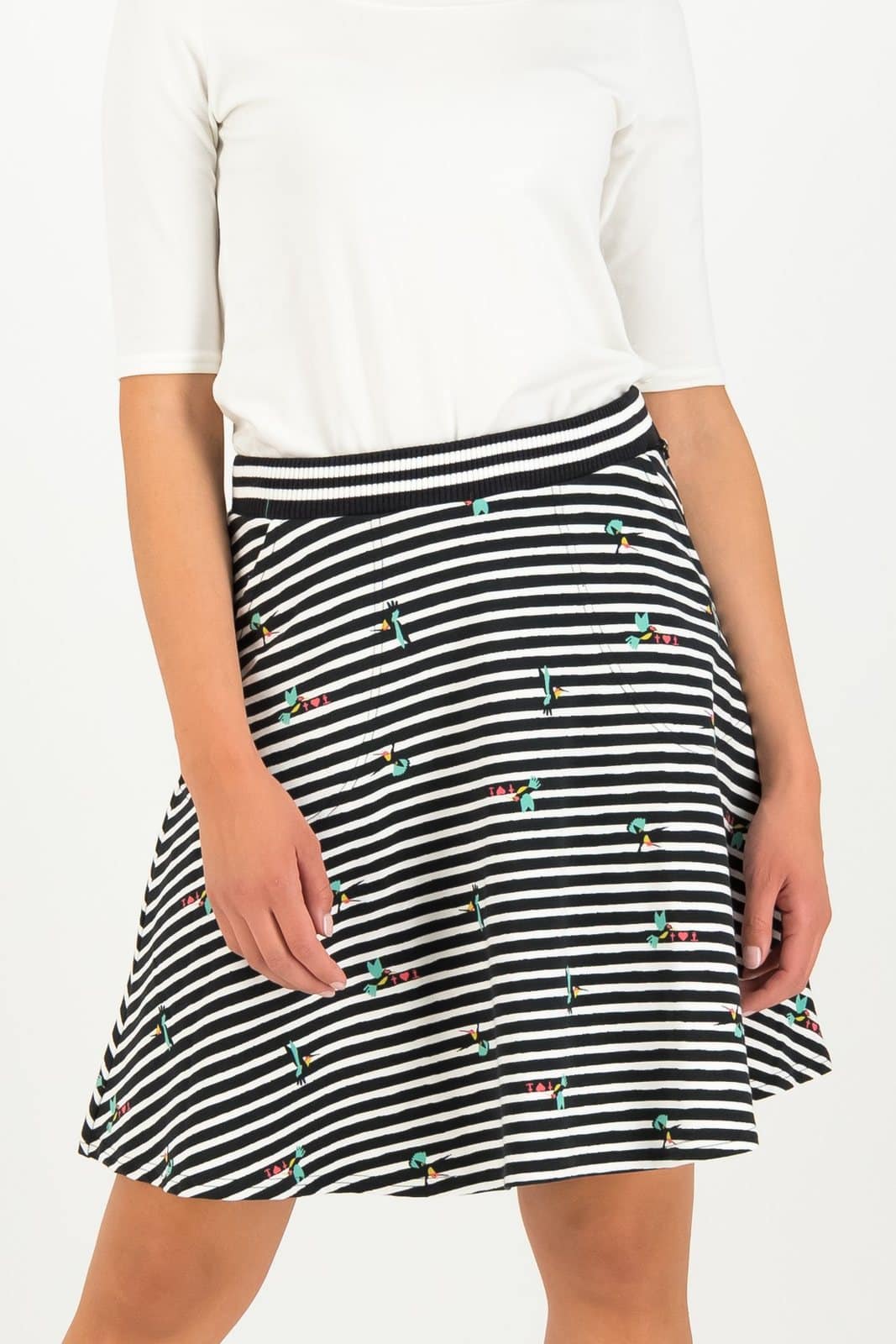 Blutsgeschwister pruhovaná sukně Simplement Bien Jupe Chu Chu Colibri