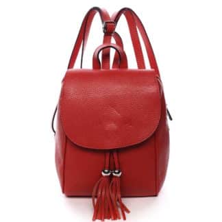 Dámský kožený batůžek červený - ItalY Joseph červená