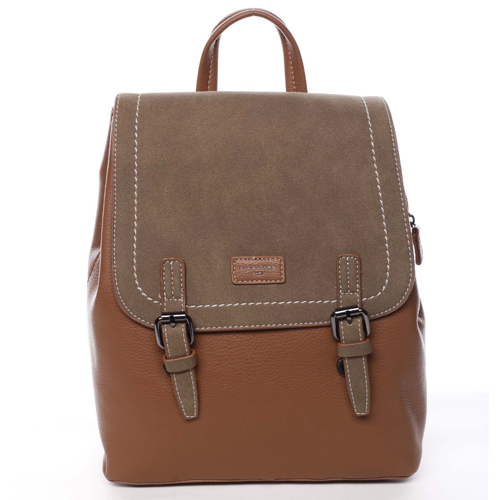 Dámský městský batoh koňakový - David Jones Fanette koňak