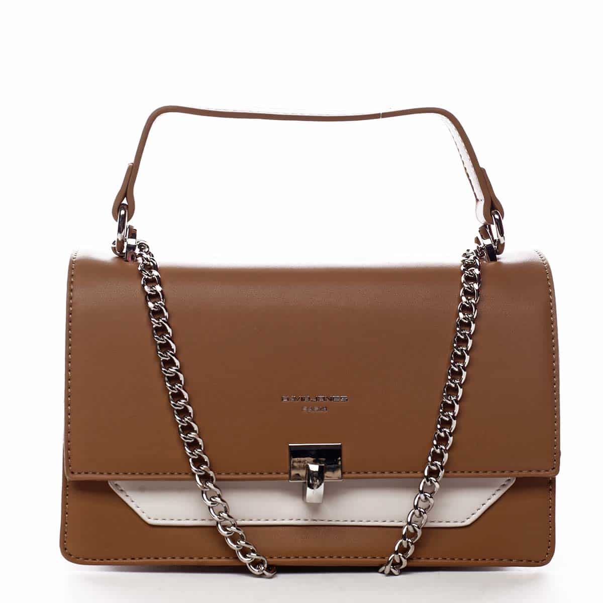 Dámská crossbody kabelka koňaková - David Jones Helli koňak