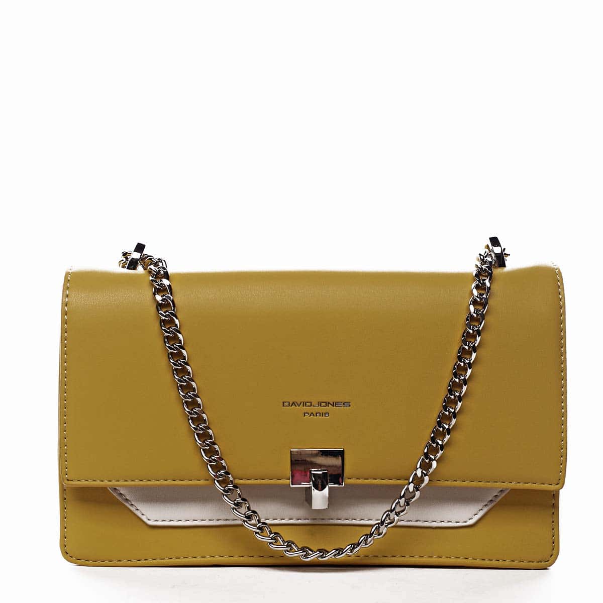 Dámská crossbody kabelka žlutá - David Jones Helli žlutá
