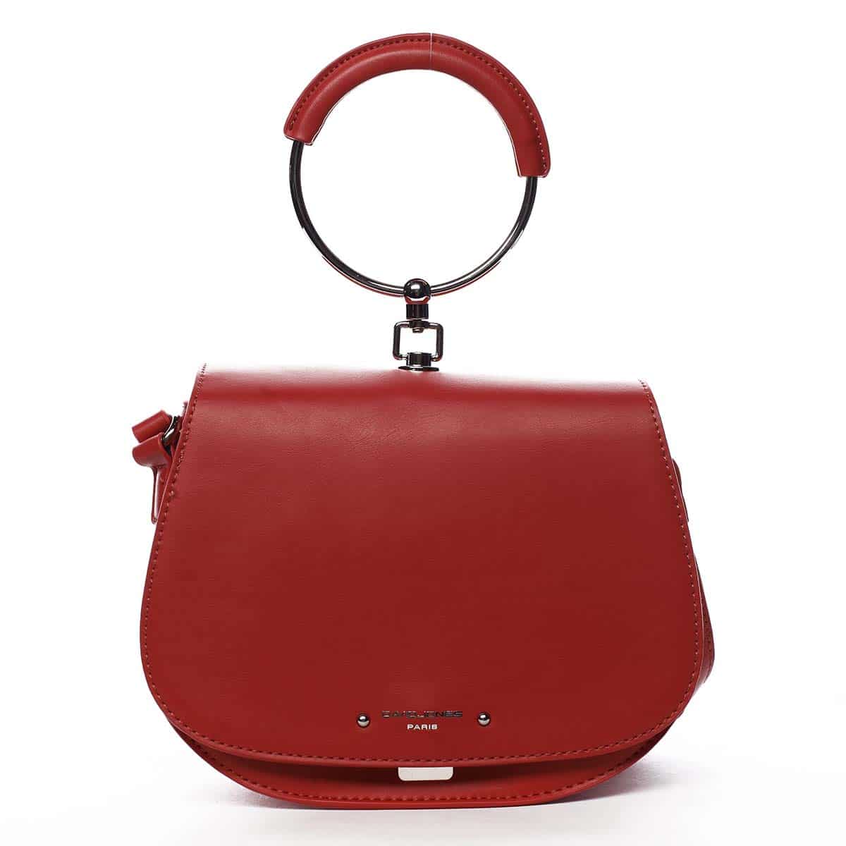 Dámská crossbody kabelka červená - David Jones Chevfi červená