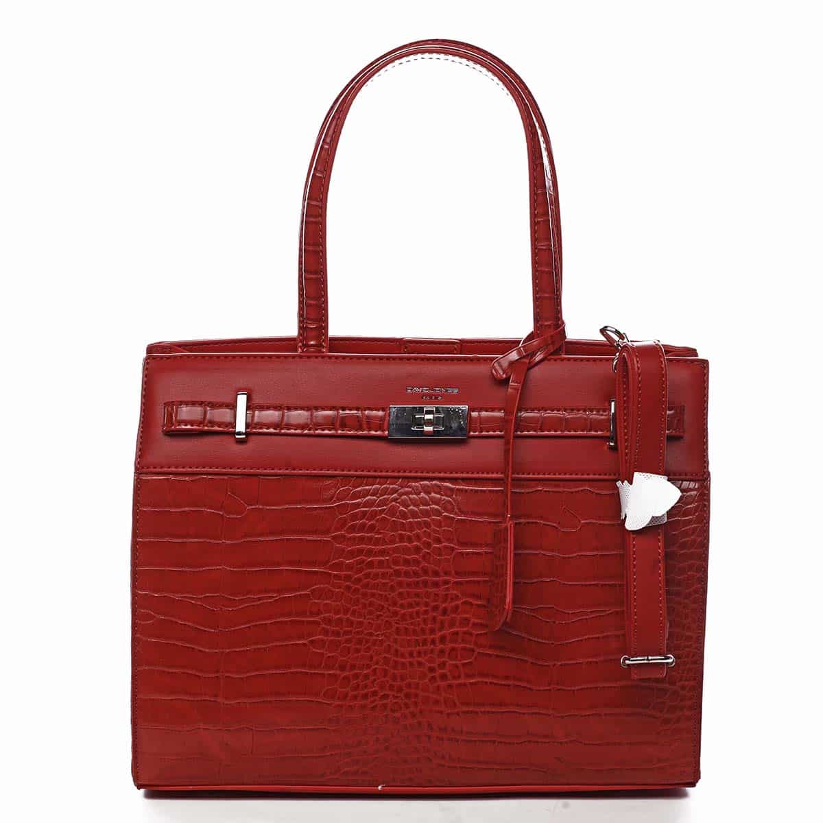 Dámská kabelka přes rameno červená - David Jones Devriese červená