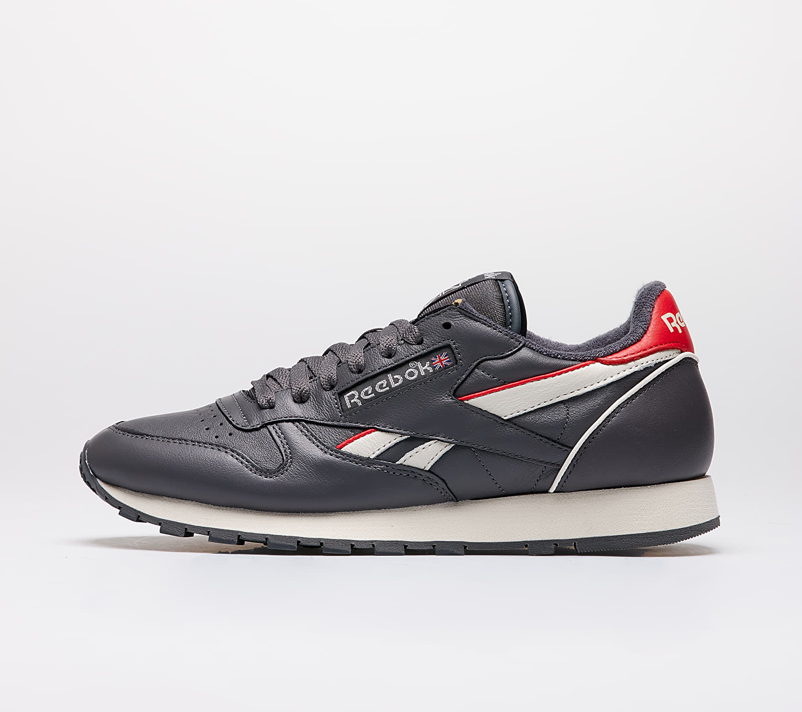 Reebok Classic Leather MU True Grey 7/ Chalk / Radiate Red