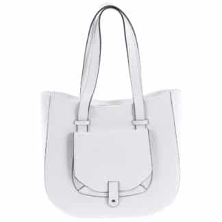 Dámská kožená kabelka přes rameno bílá - ItalY Normani bílá