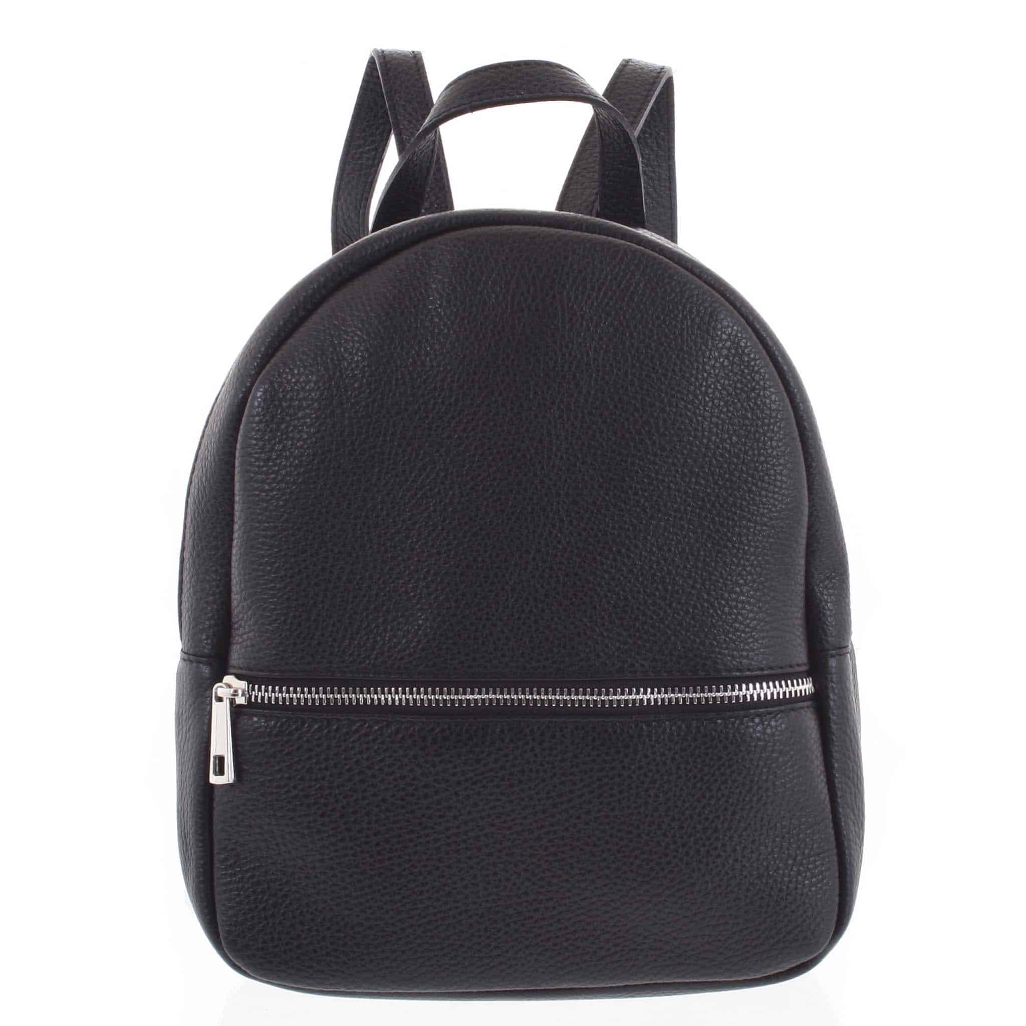 Dámský kožený batůžek černý - ItalY Mouseph černá