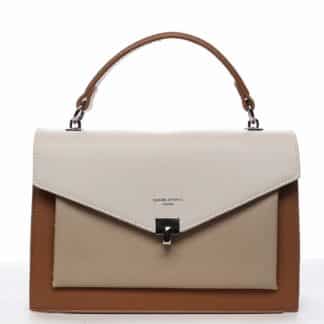 Dámská kabelka do ruky světle hnědá - David Jones Holeruge hnědá