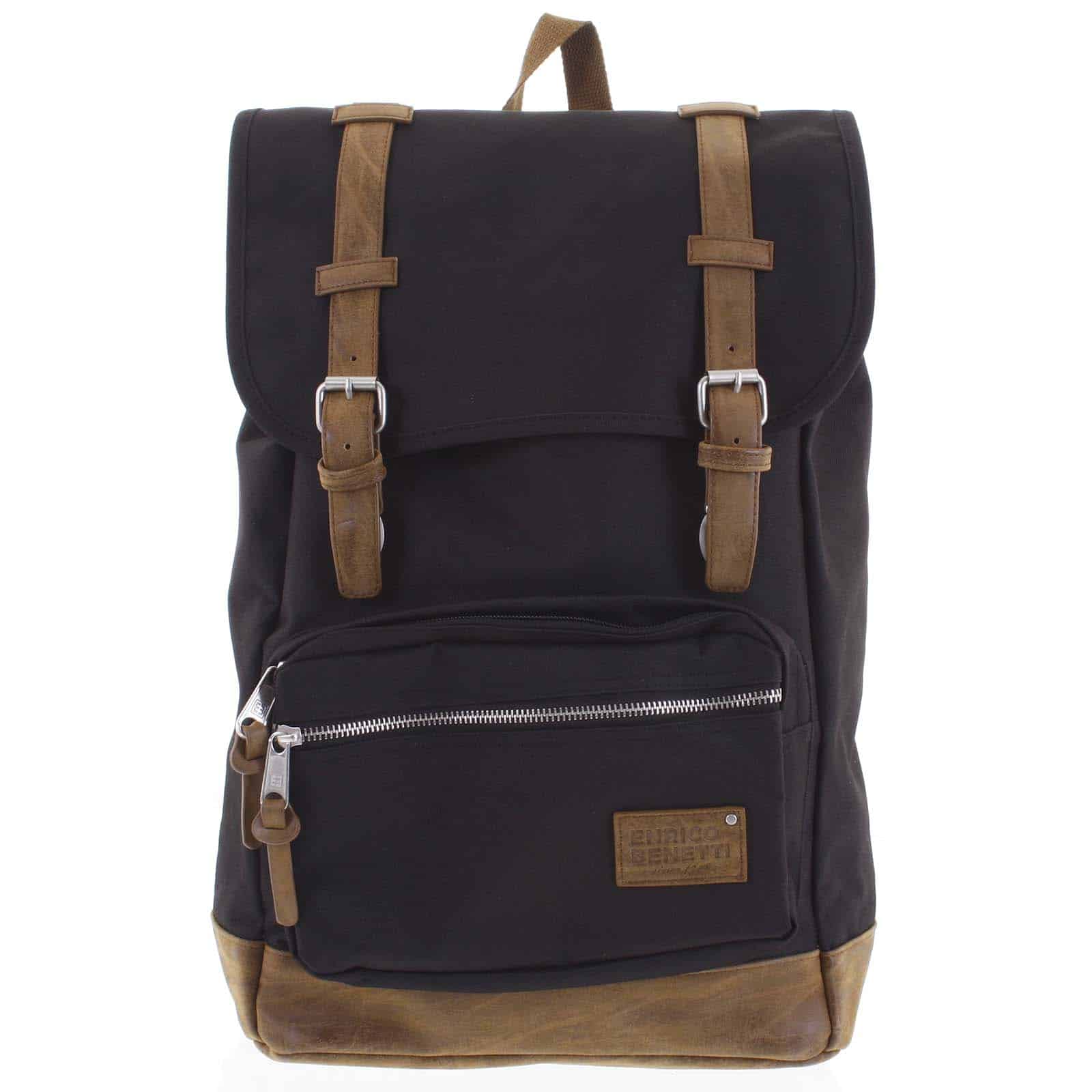 Velký pánský batoh černý - Enrico Benetti Kambik černá