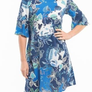 Orientique modré šaty Agenia