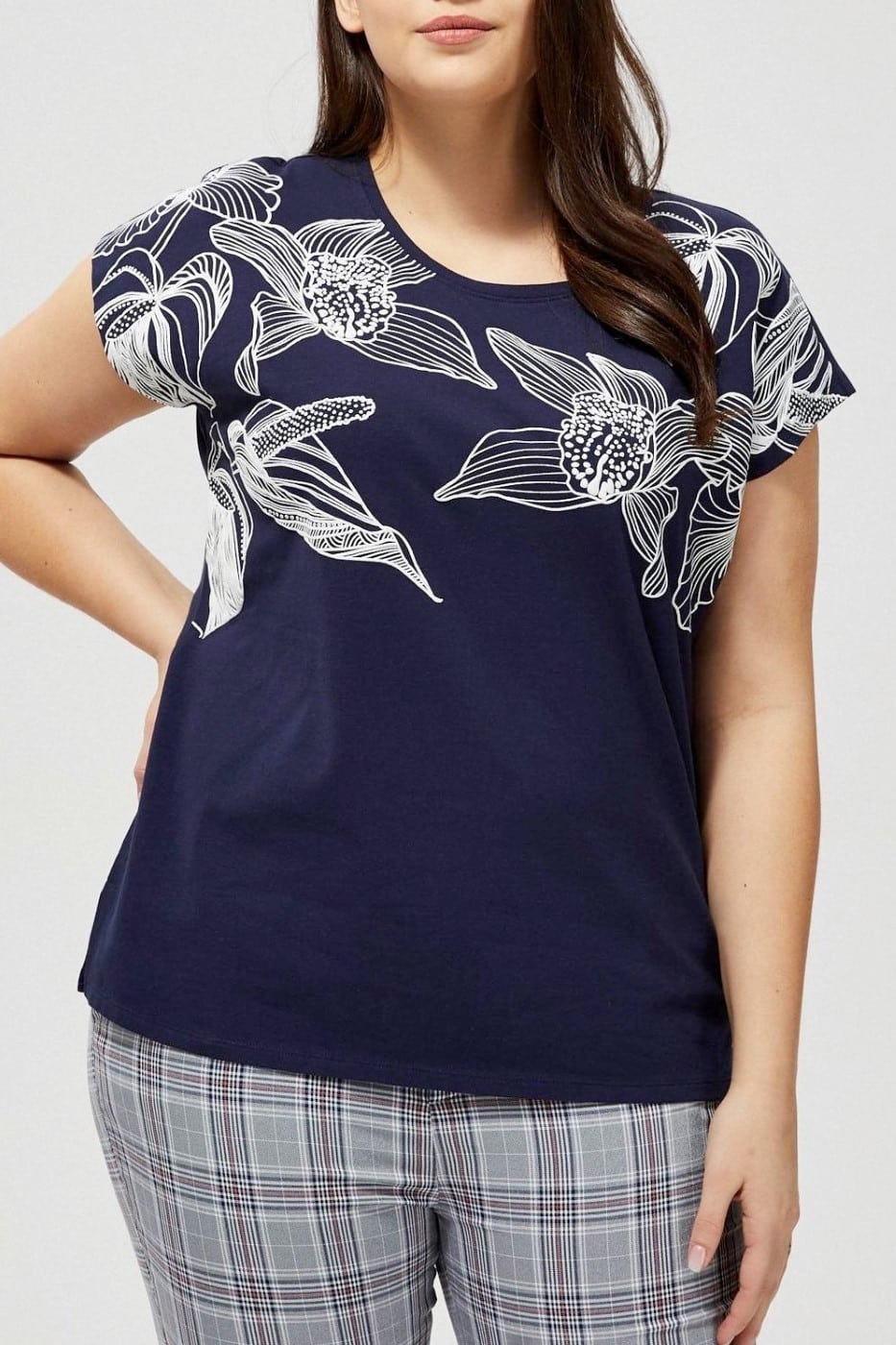 Moodo modré tričko s potiskem