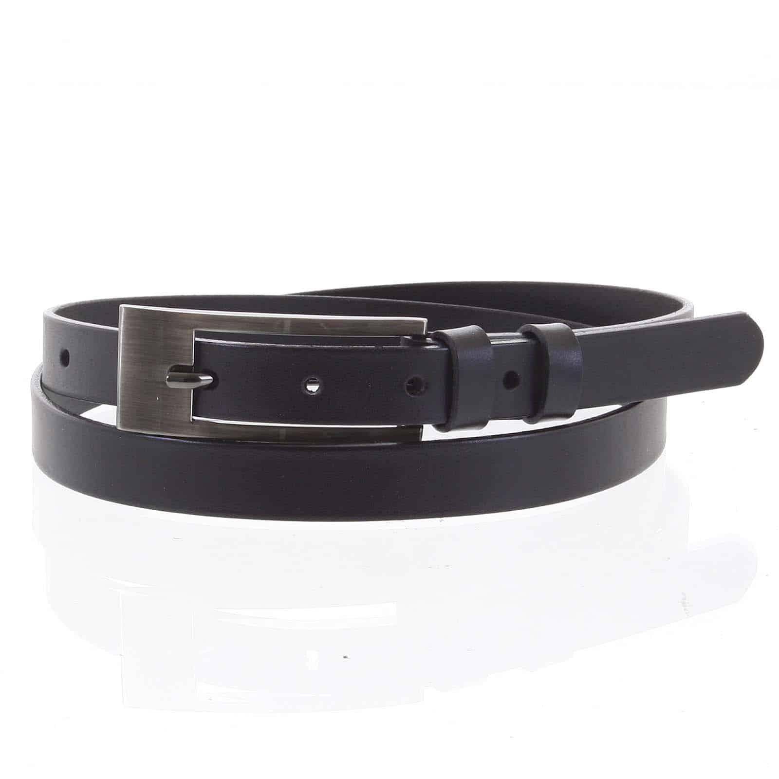 Dámský kožený opasek černý - PB Synty 95 černá