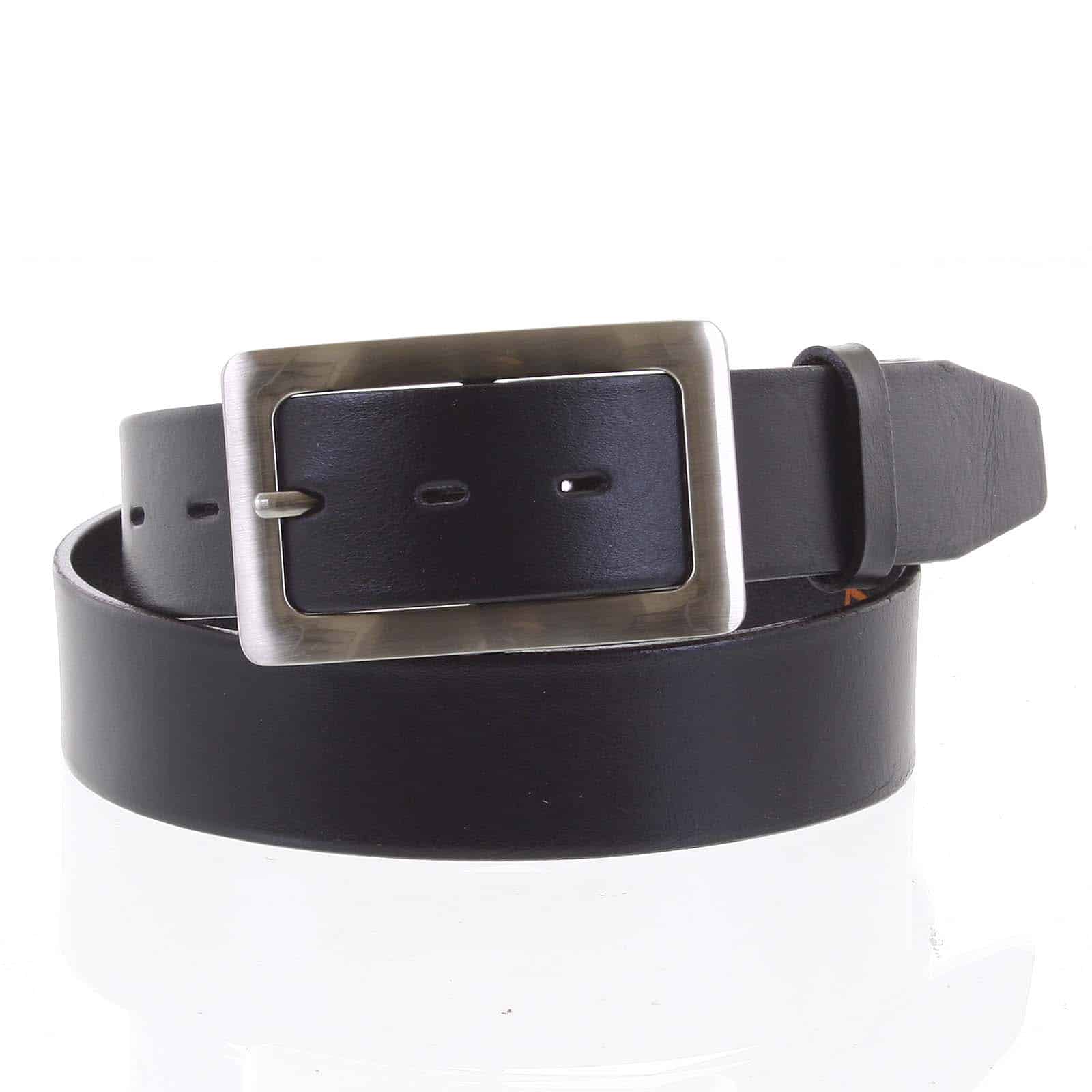 Dámský kožený opasek černý - PB Nisan 90 černá