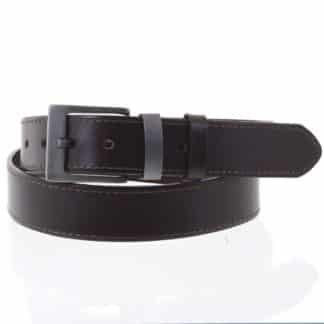 Pánský kožený opasek jeansový hnědý - PB Mene 105 hnědá