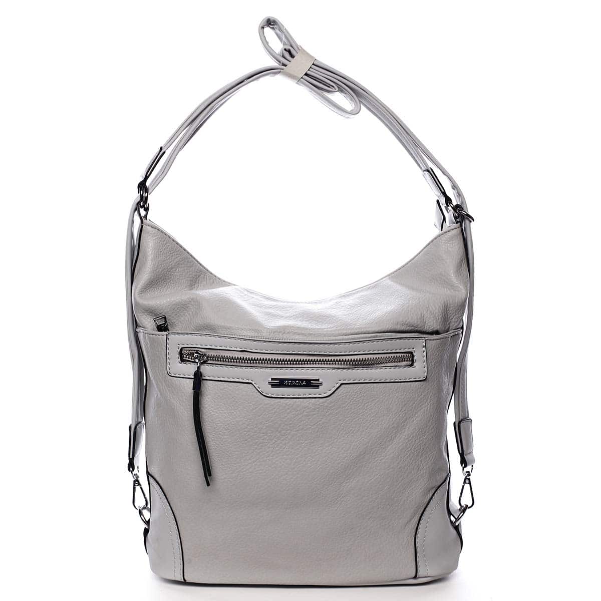 Dámská kabelka batoh světle šedá - Romina Zilla šedá