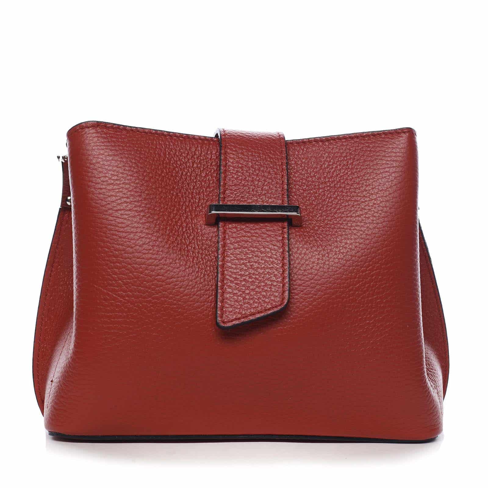 Dámská kožená crossbody kabelka červená - ItalY Euren červená