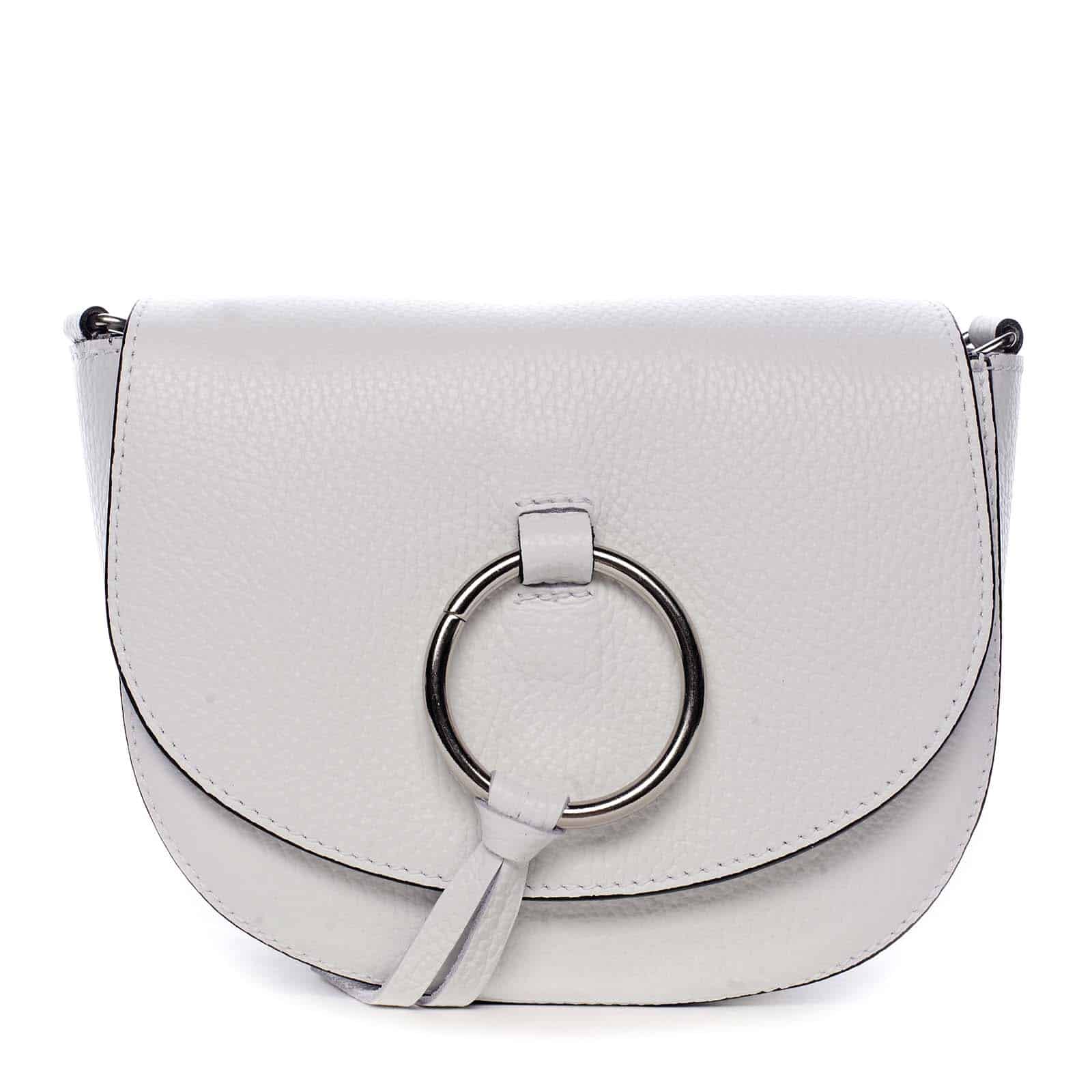 Dámská kožená crossbody kabelka bílá - ItalY Vaiana bílá