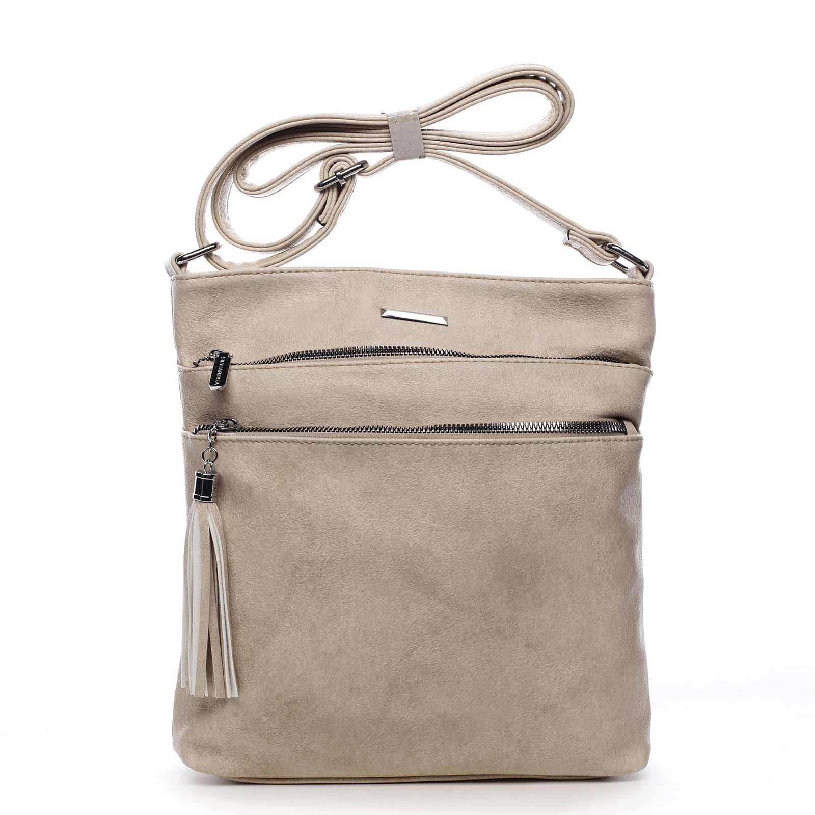 Dámská crossbody kabelka béžová - Silvia Rosa Girly béžová