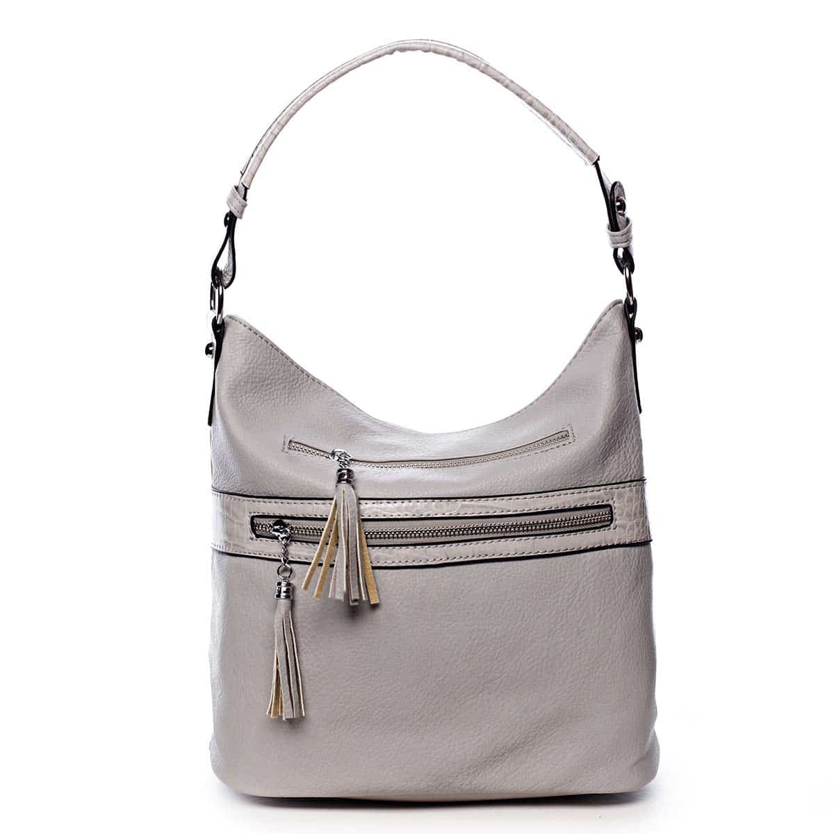 Dámská kabelka přes rameno světle šedá - Romina Becca šedá