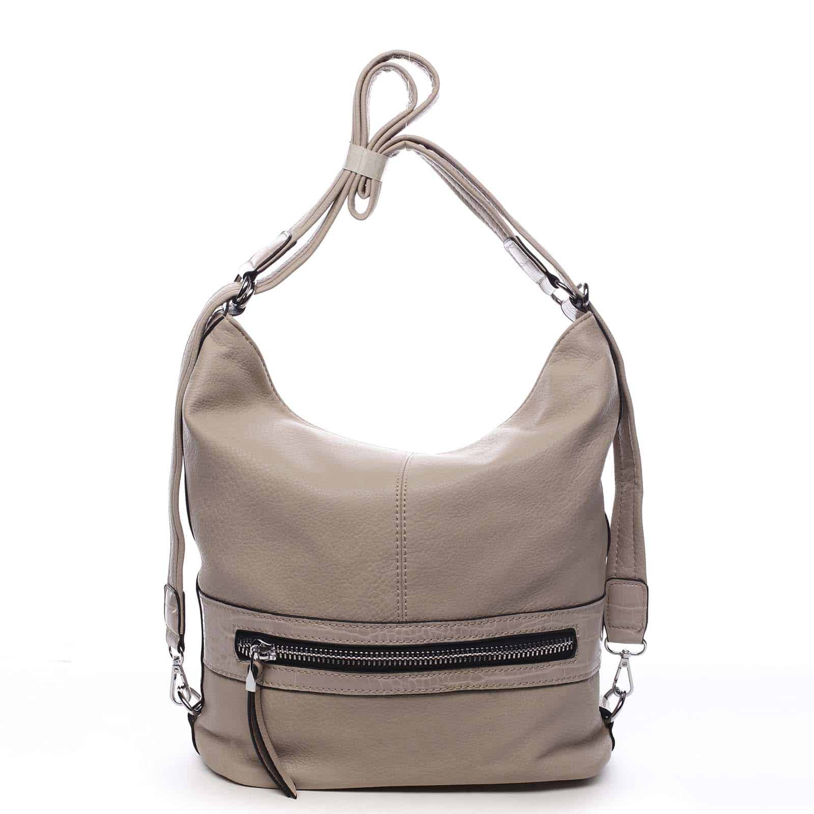Dámská kabelka batoh tmavě béžová - Romina Lazy béžová