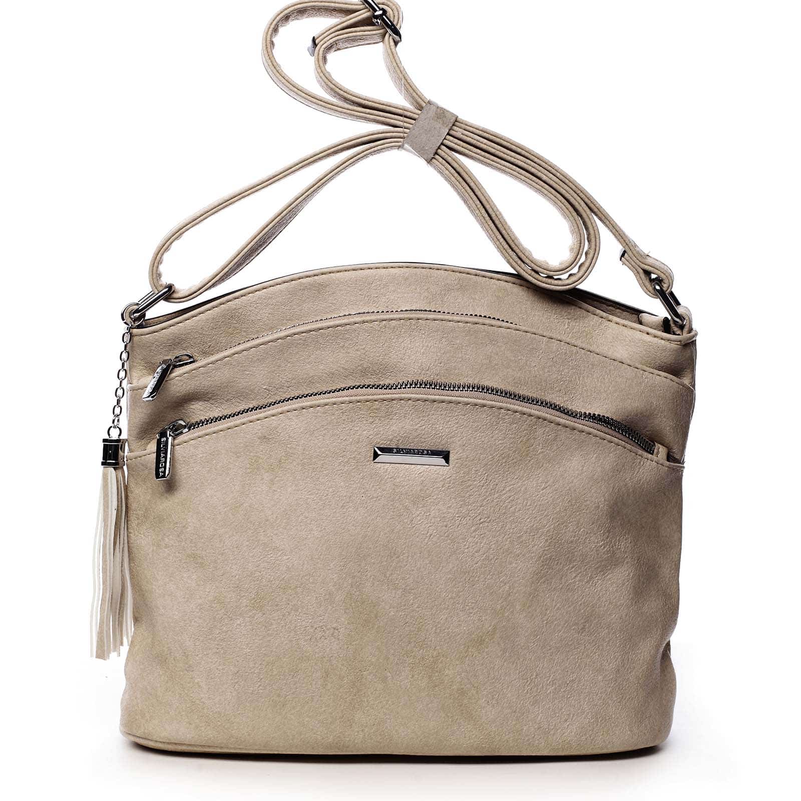 Dámská crossbody kabelka béžová - Silvia Rosa Ubuhle béžová