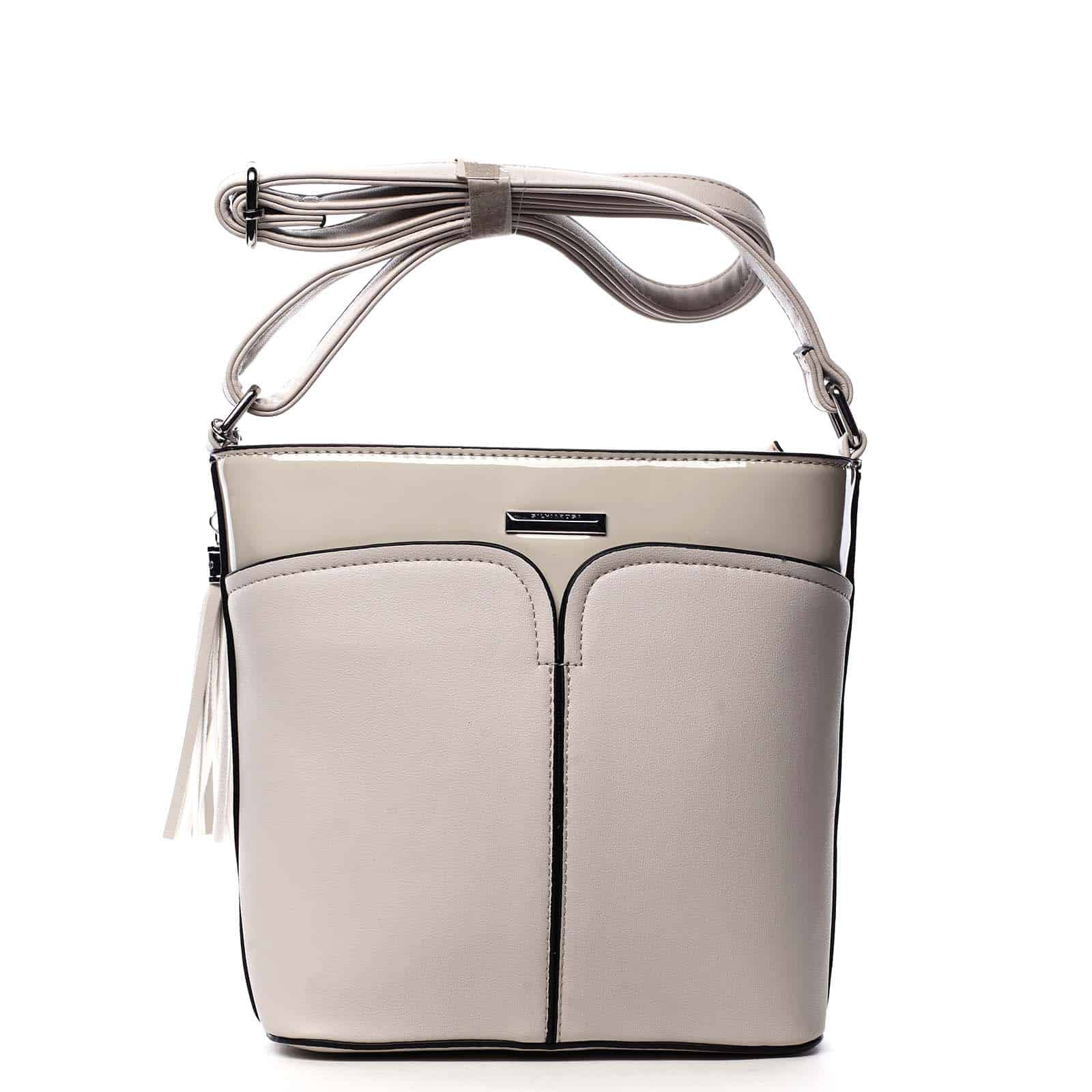 Dámská crossbody kabelka béžová - Silvia Rosa Enegmi béžová