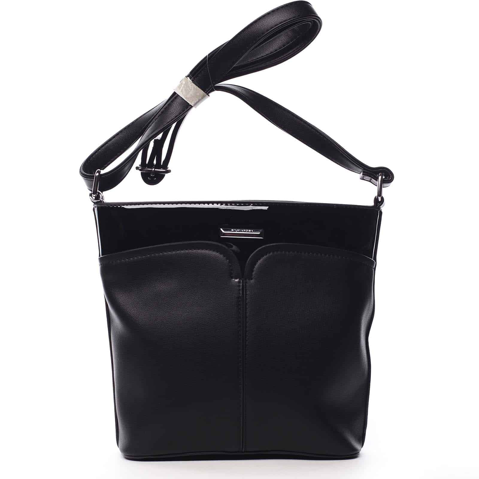 Dámská crossbody kabelka černá - Silvia Rosa Enegmi černá