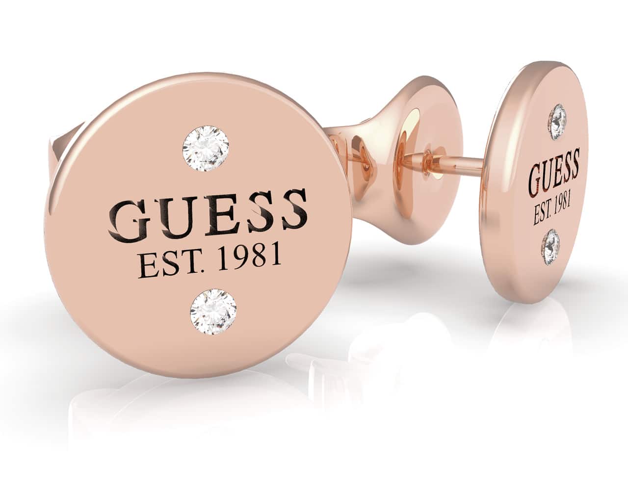 Guess rose gold náušnice Guess L.A.