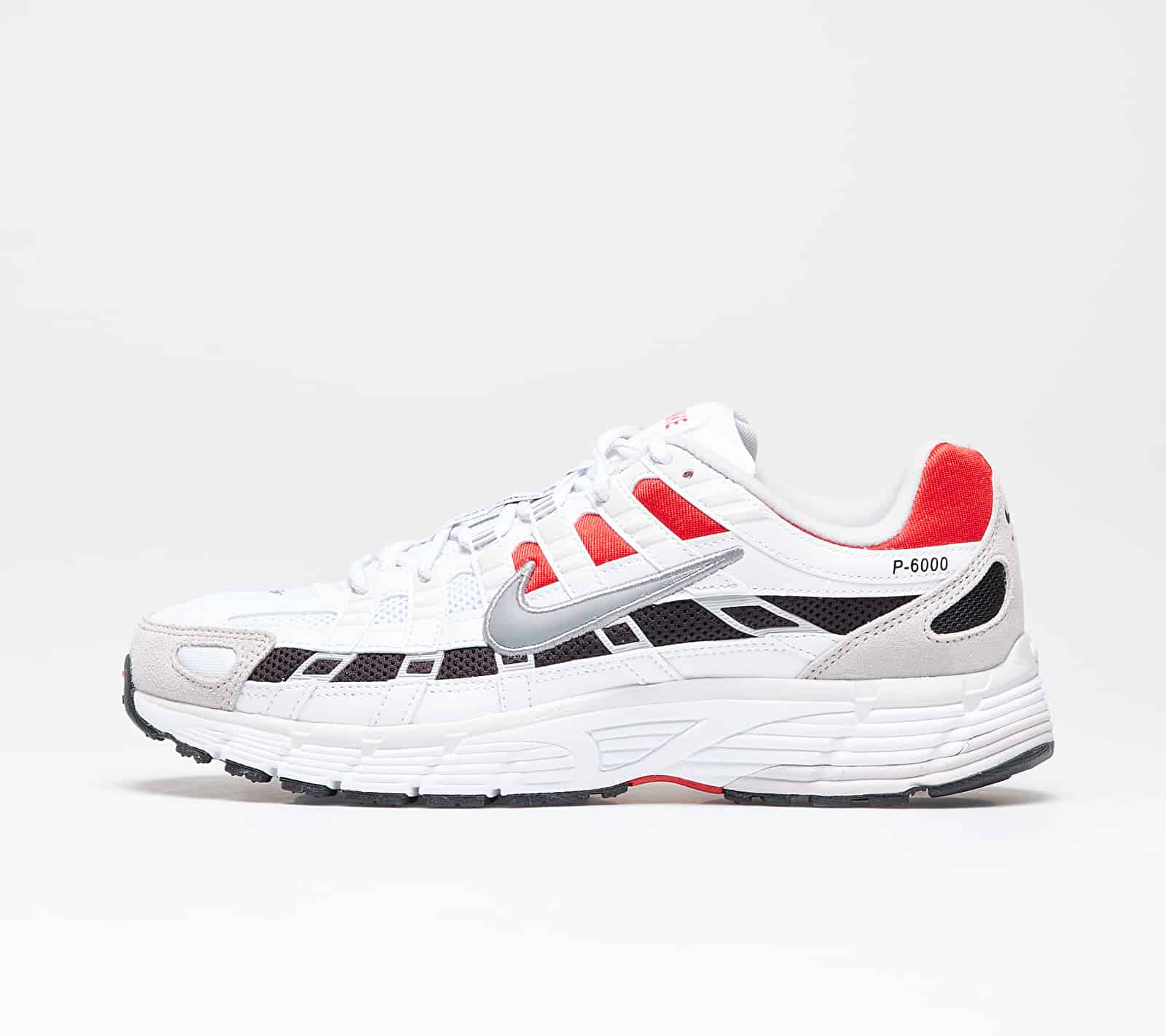 Nike P-6000 White/ Particle Grey-University Red