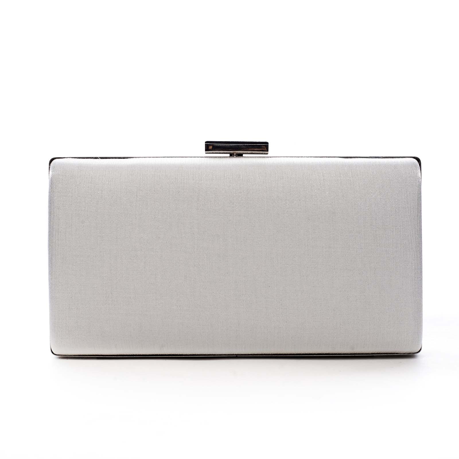 Dámské psaníčko stříbrně bílé - Michelle Moon Saax bílá