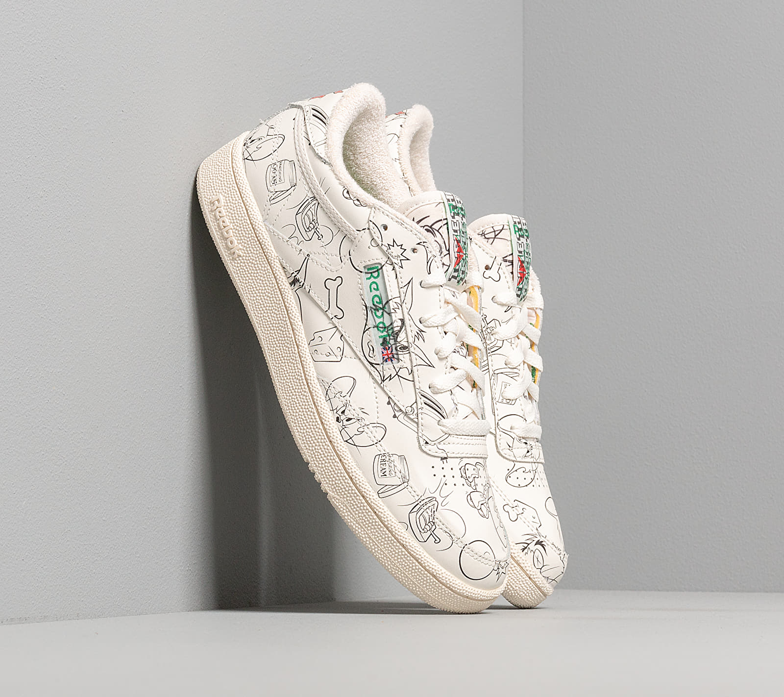 Reebok Club C 85 Mu Chalk White/ Paper White/ Excellent Red