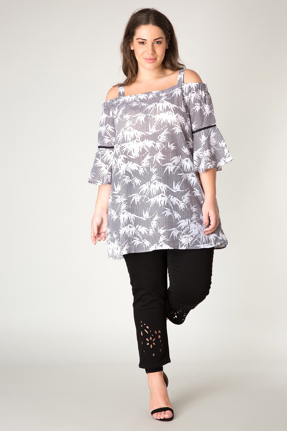 Yesta dámská černo-bílá tunika Joella