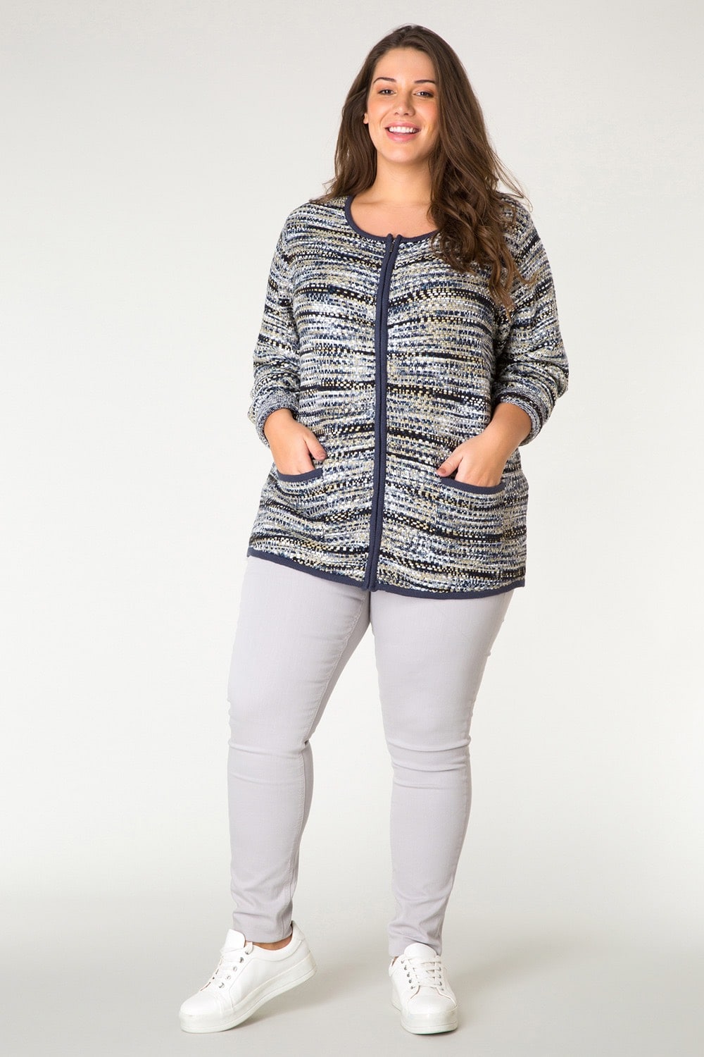 Yesta dámský kardigan na zip Gerino