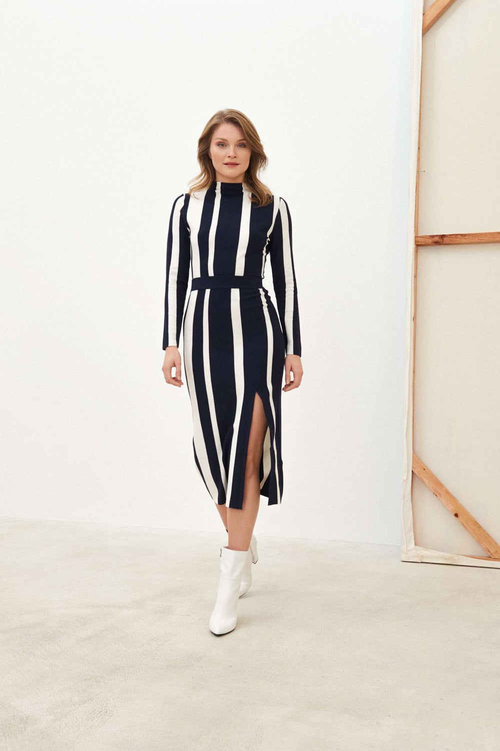 Pietro Filipi modro-biely pruhovaný dámský svetr