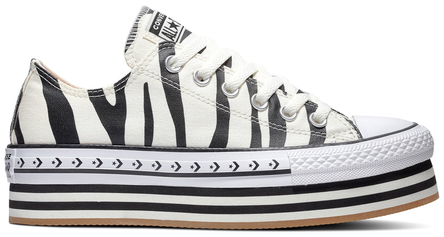 Converse smetanové/krémové tenisky na platformě Chuck Taylor All Star Sunblocked Platform