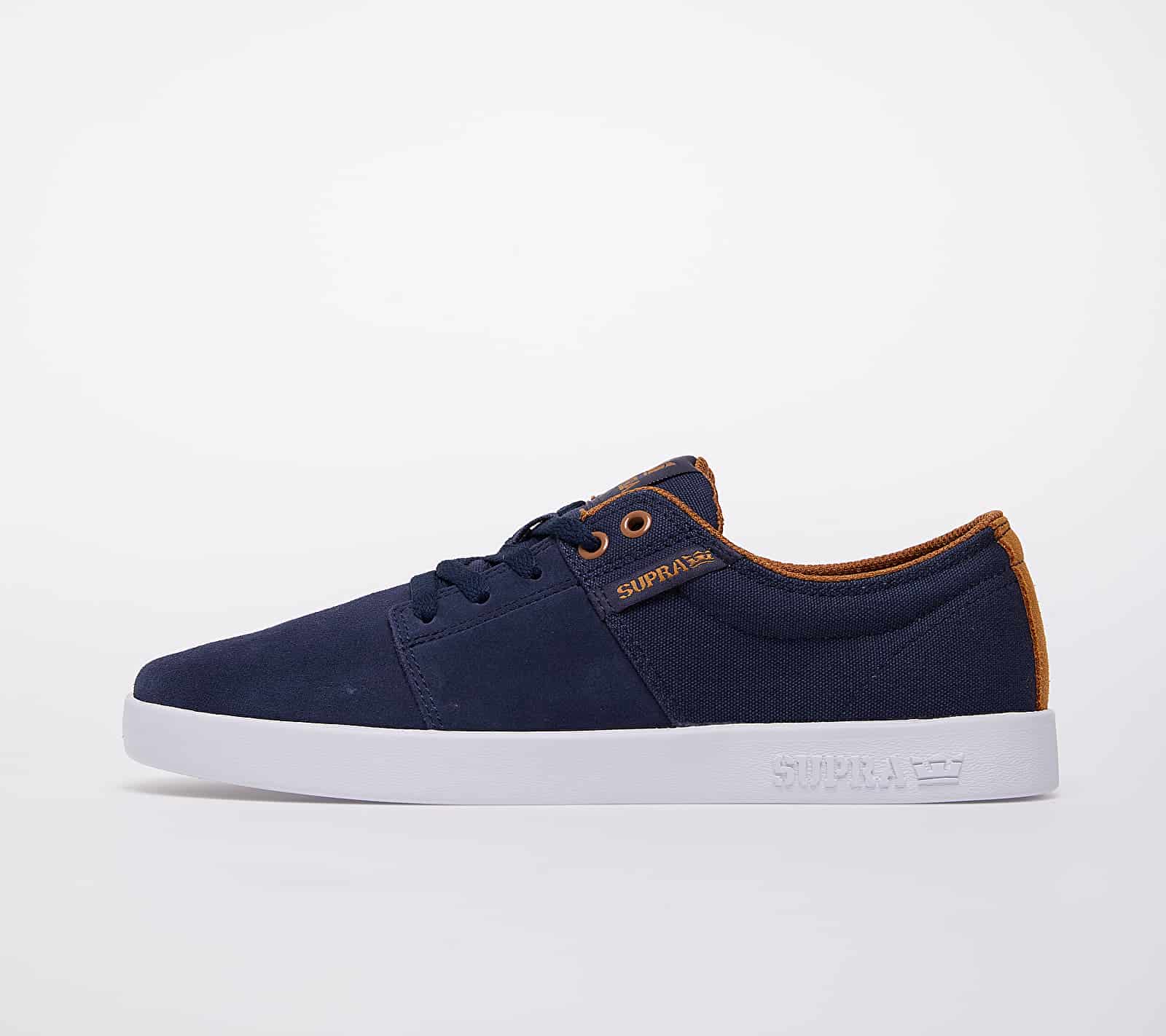 Supra Stacks II Navy/ Tan-White