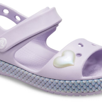 Crocs levandulové dívčí sandálky Crocband Imagination Sandal